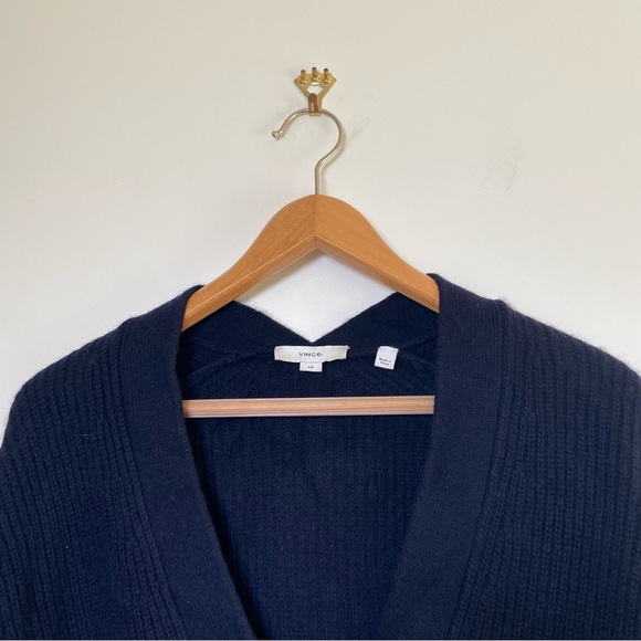 VINCE Ribbed Cardigan Cashmere - Picture 5 of 9